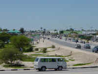 Oshakati and Ondangwa towns in northern Namibia