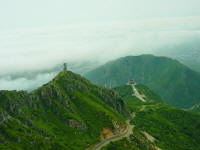 view from top of Da Heshang Mountain